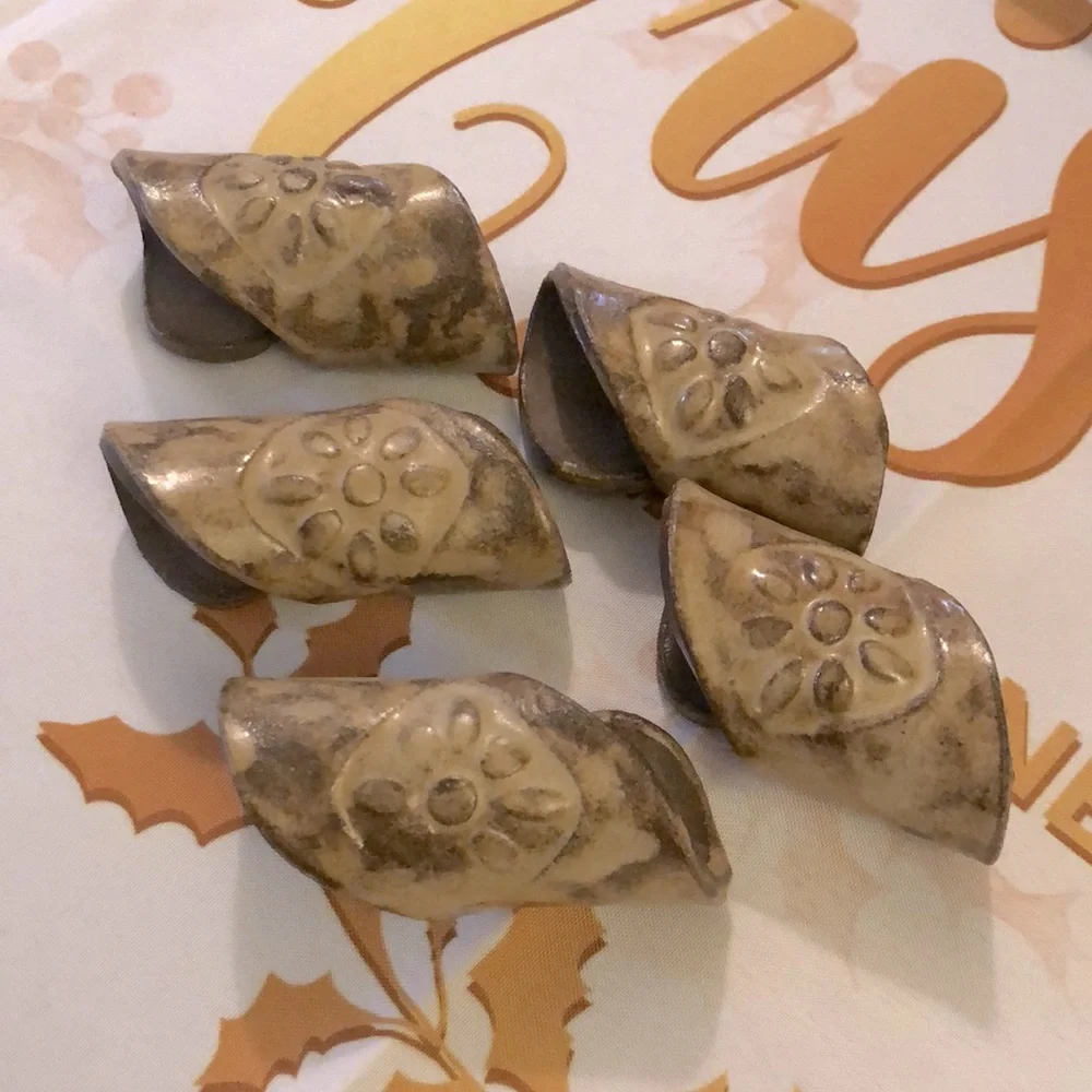 Five (5) Hand Crafted Studio Pottery Napkin Rings